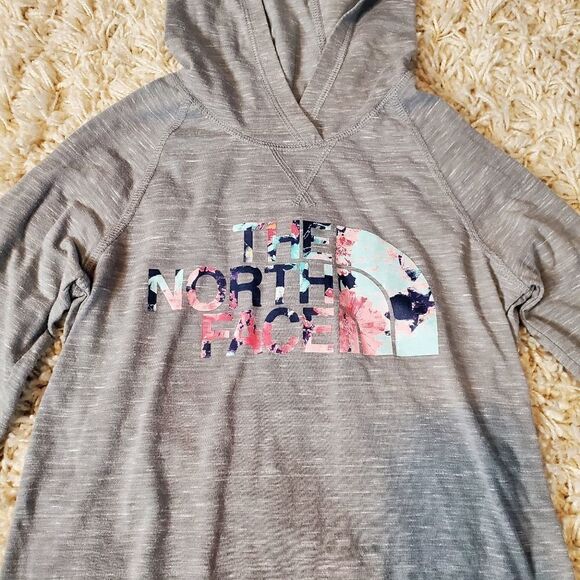 THE NORTH FACE Pullover Long Sleeve Hooded Tee - Sz. M (10-12) - Picture 2 of 6